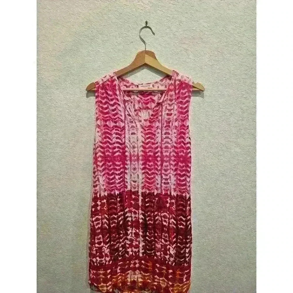 Beachlunch lounge dress pink, cotton sz SP.